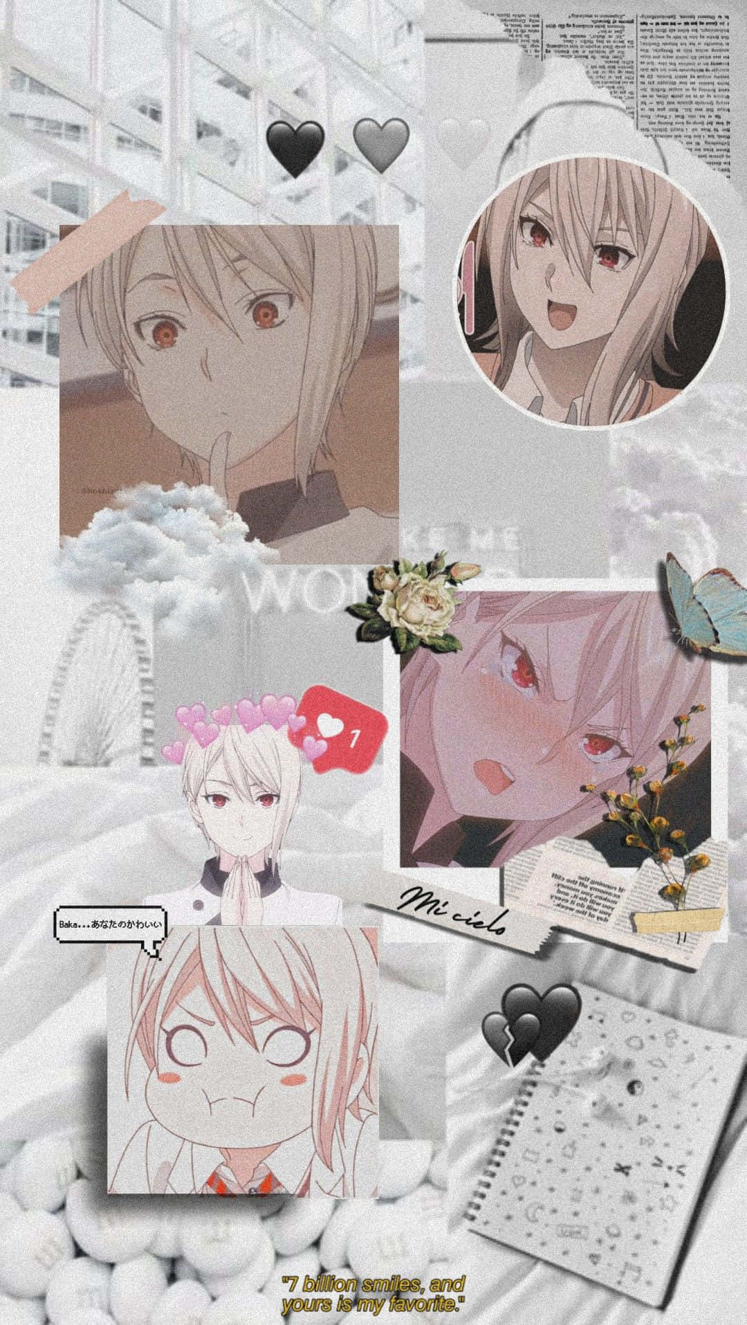 Alice Nakiri Collage Aesthetic Wallpaper