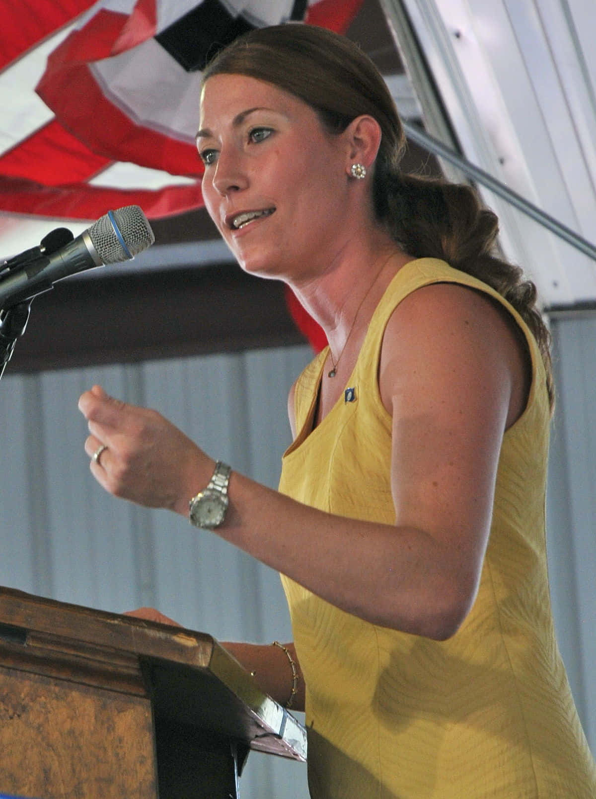 Alison Lundergan Grimes In Yellow Wallpaper