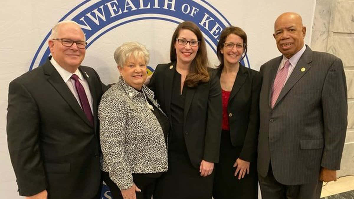 Alison Lundergan Grimes With Officials Wallpaper