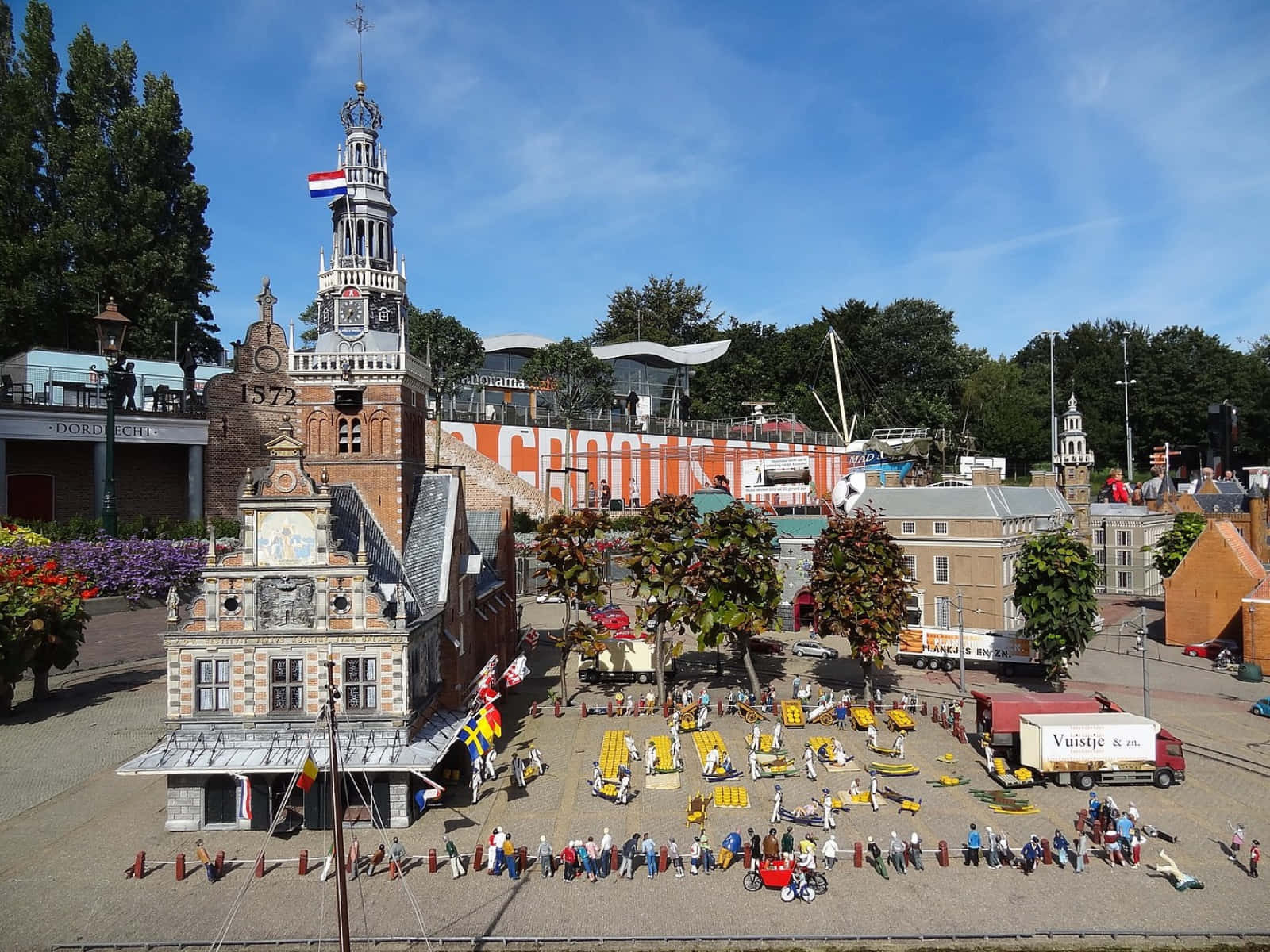 Alkmaar Cheese Market Miniature Model Wallpaper