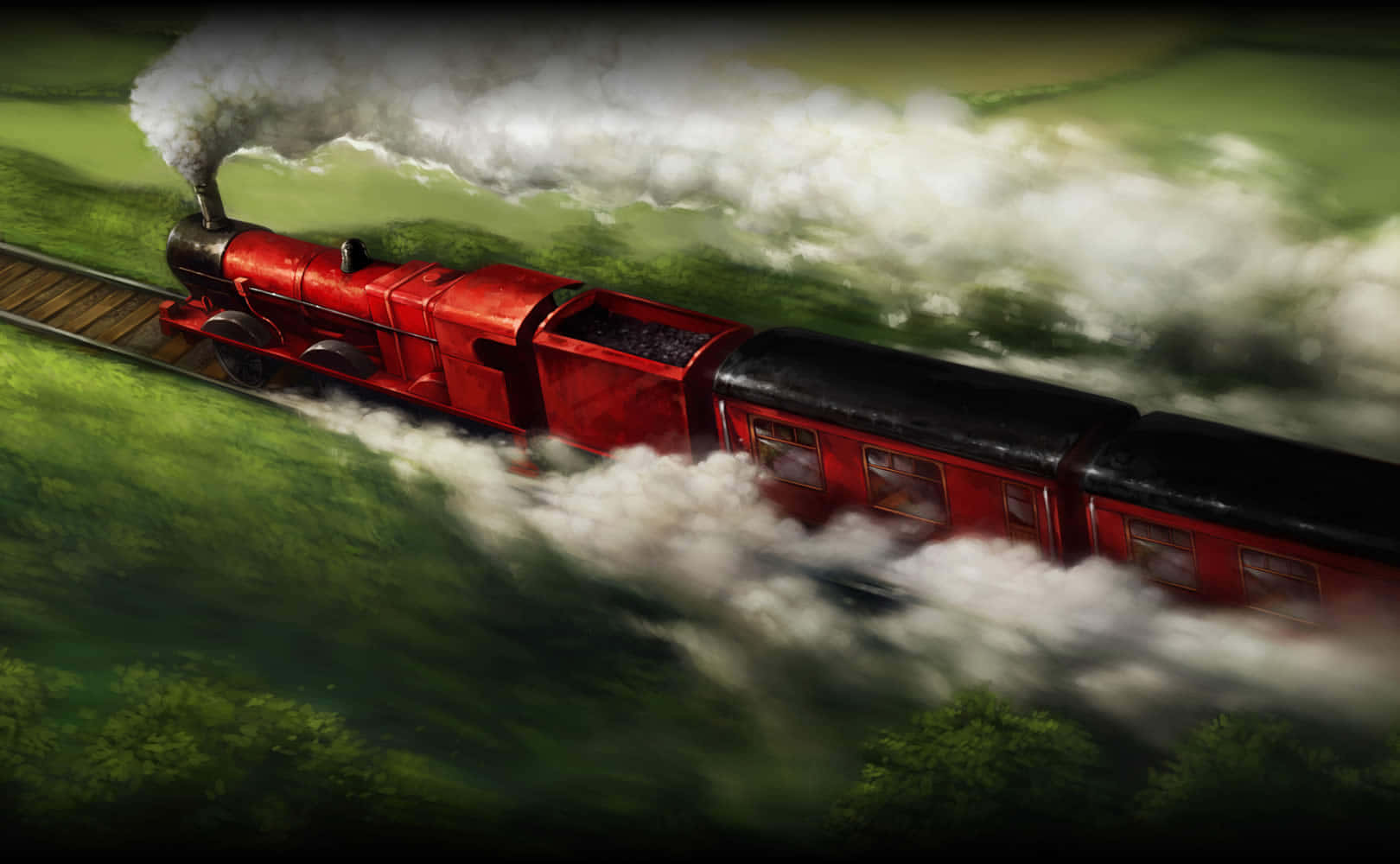 All Aboard! The Hogwarts Express Train To Hogwarts School Of Witchcraft And Wizardry Wallpaper