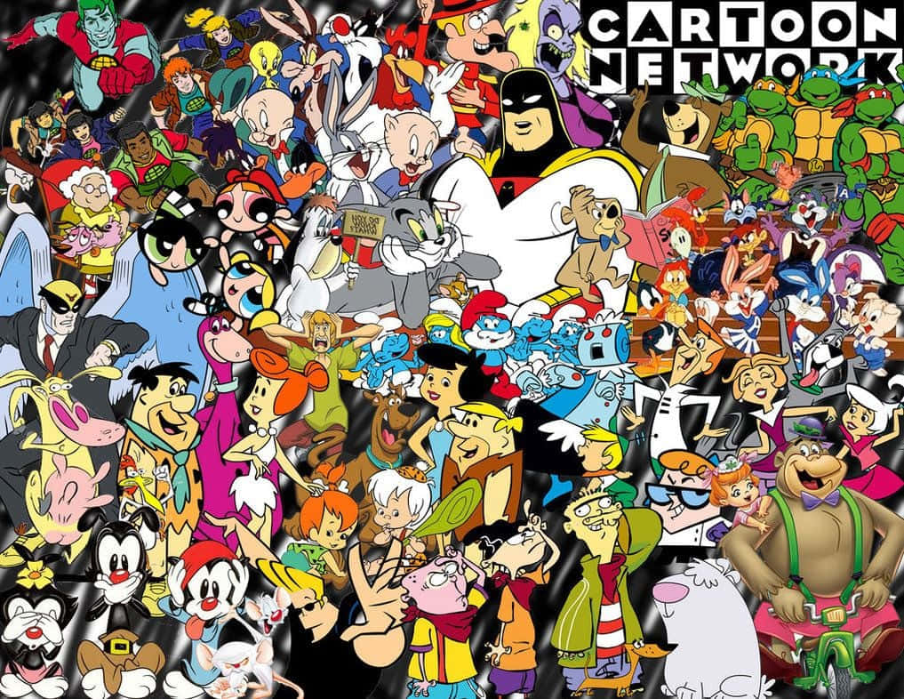 All Cartoon Characters Join Forces Wallpaper