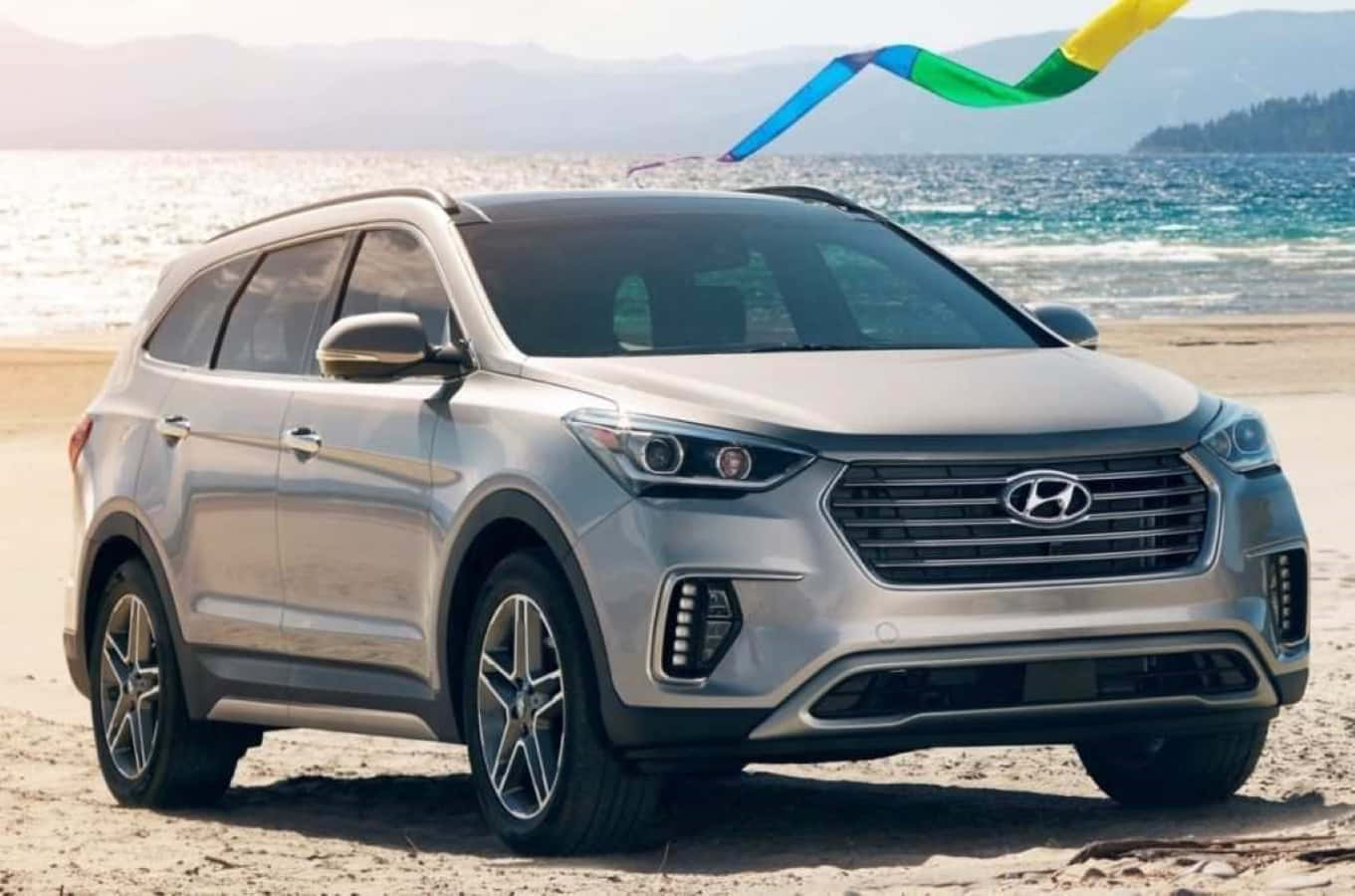 All-new Hyundai Veracruz Cruising On The Highway Wallpaper