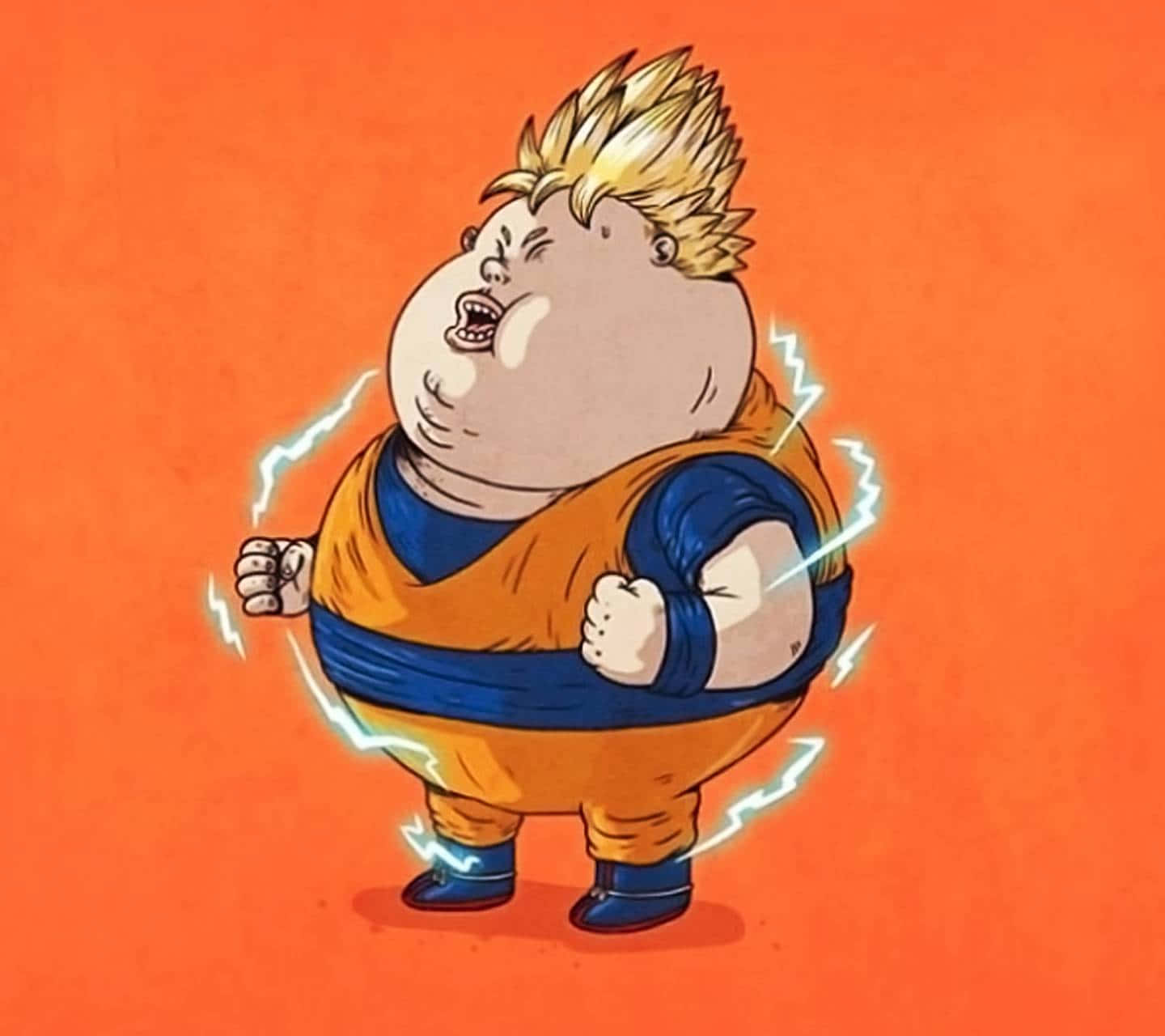 All The Power Of A Super Saiyan, With A Sense Of Humor Wallpaper