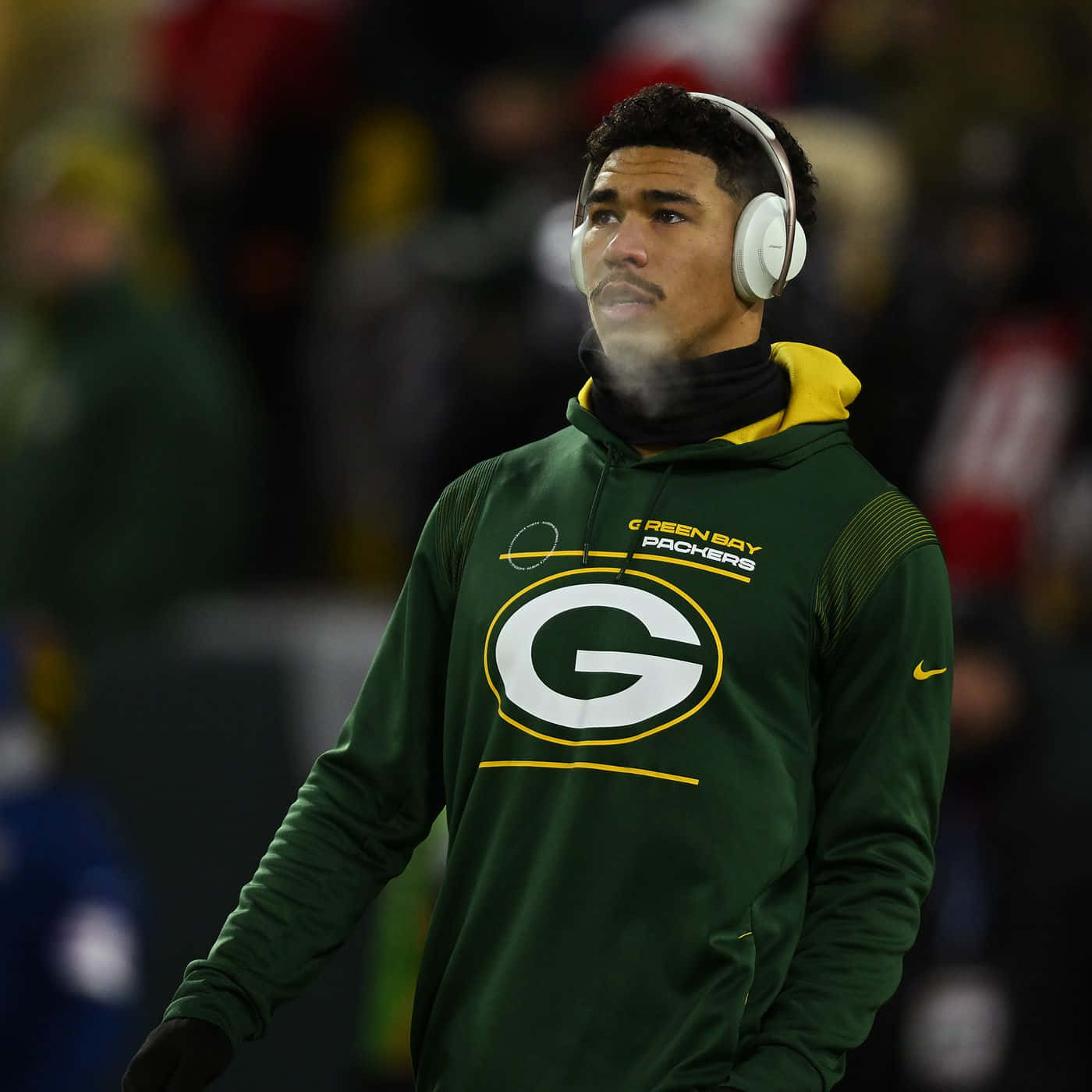 Allen Lazard Green Bay Packers Warmup Wallpaper