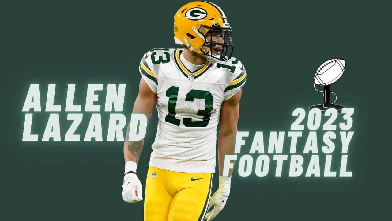 Allen Lazard2023 Fantasy Football Promotion Wallpaper