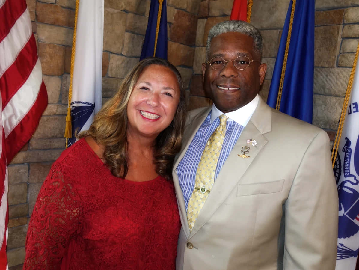 Allen West With States Flags Wallpaper