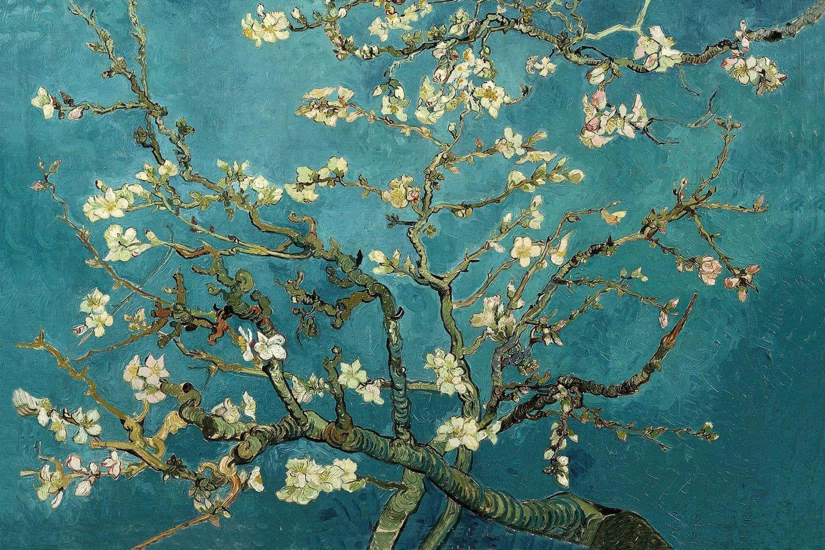 “almond Blossoms” By Vincent Van Gogh Wallpaper