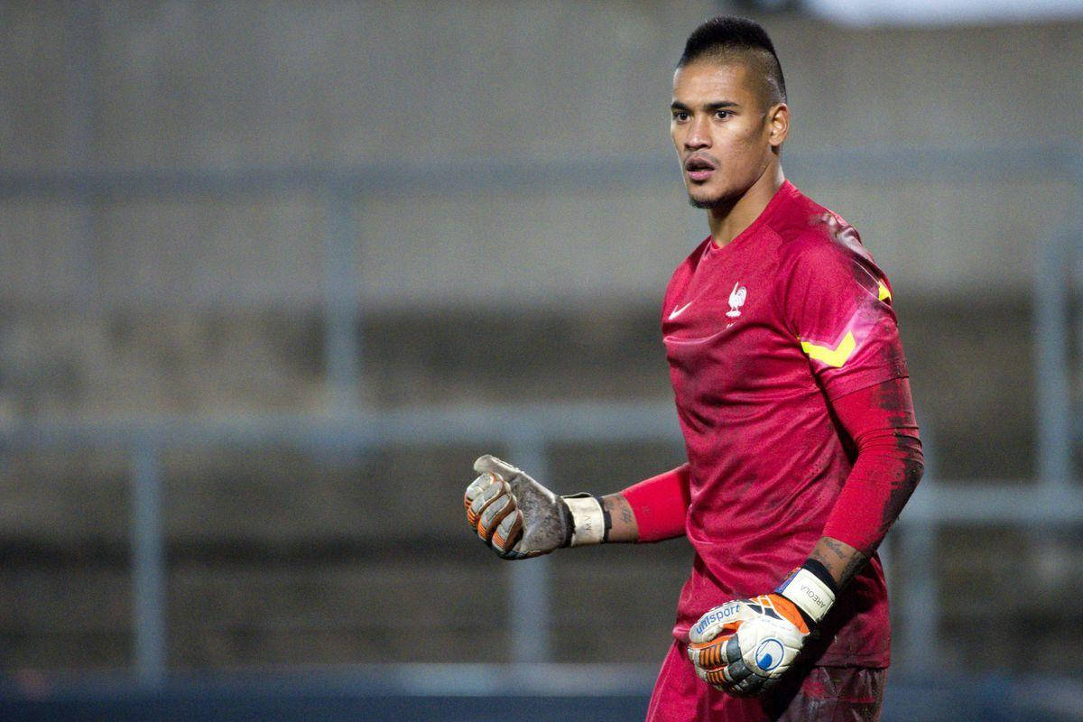 Alphonse Areola In Red Uniform Wallpaper