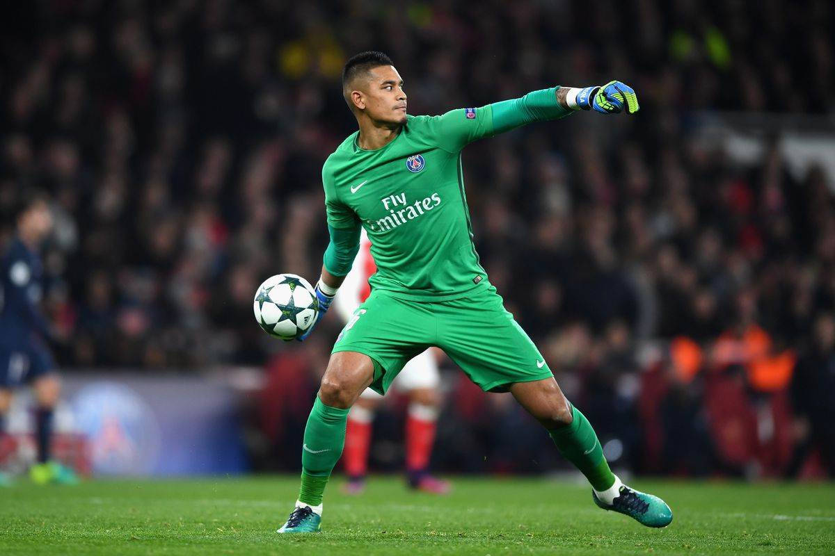 Alphonse Areola Throwing A Ball Wallpaper