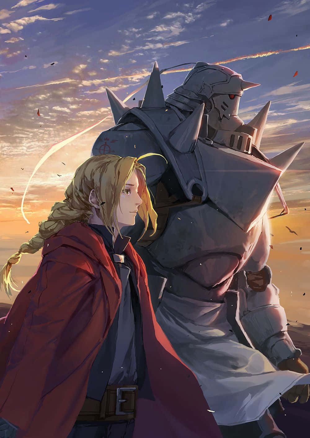 Alphonse Elric In His Powerful Armor Suit Wallpaper