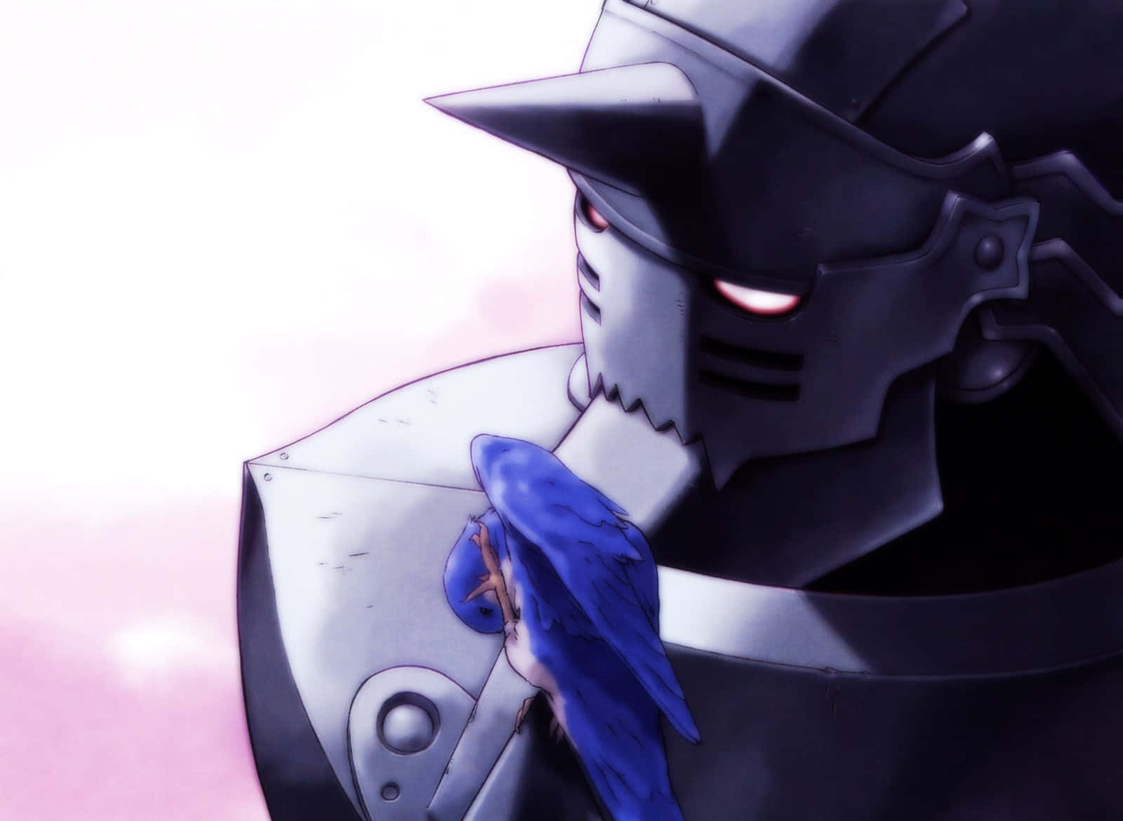 Alphonse Elric, The Armored Alchemist In Contemplation Wallpaper