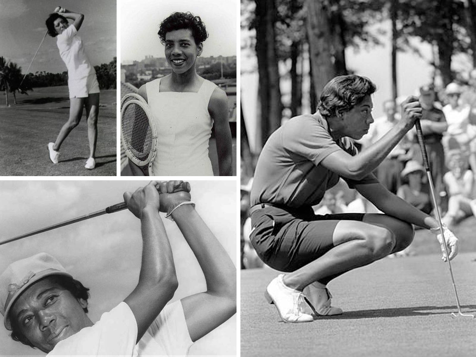 Althea Gibson Tennis Match Compilation Wallpaper