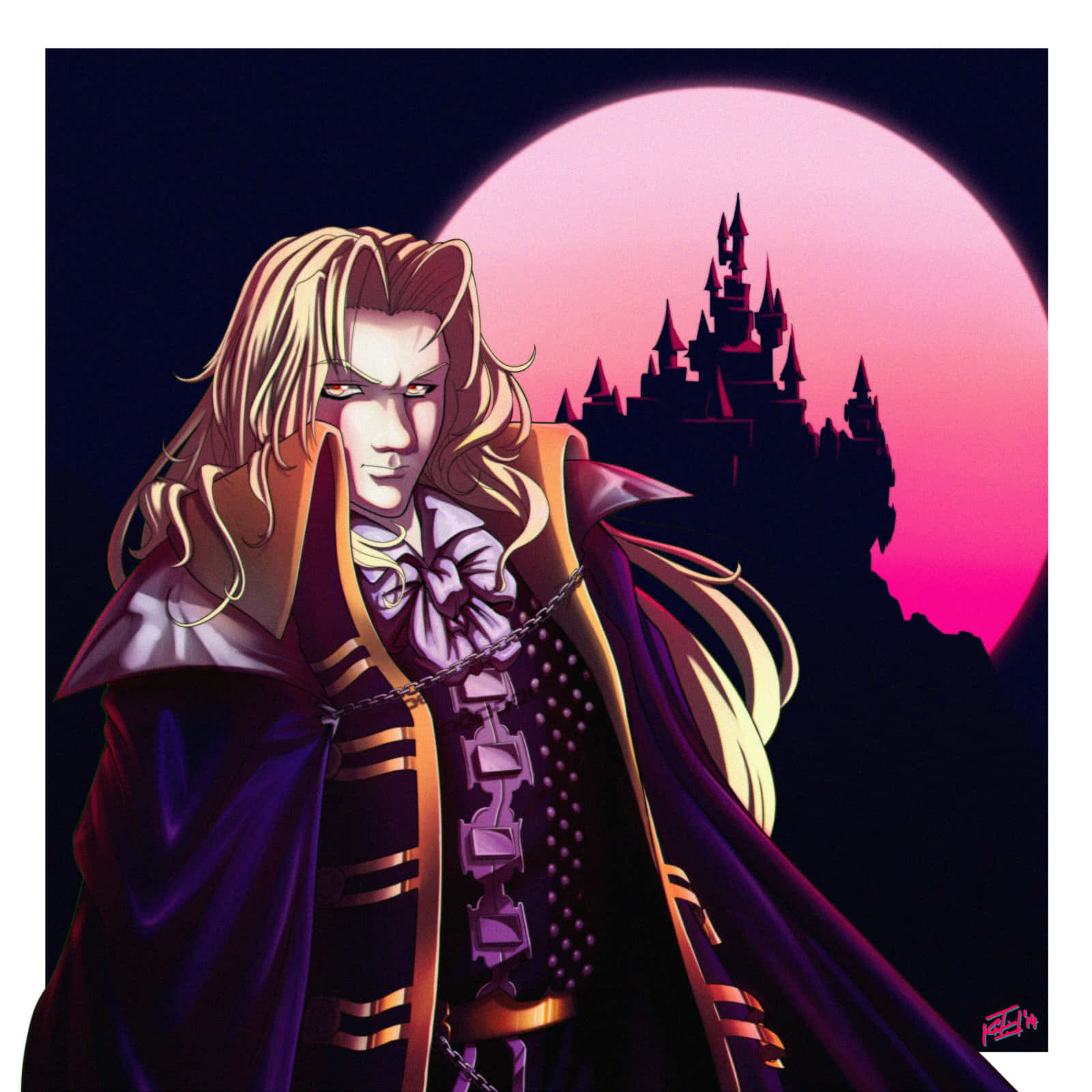 Alucard Castlevania Anime Art Wallpaper