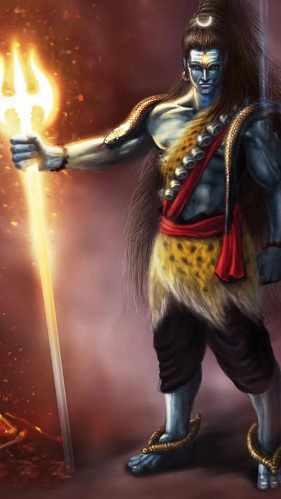 Amazing Mahadev Rudra Avatar Phone Wallpaper