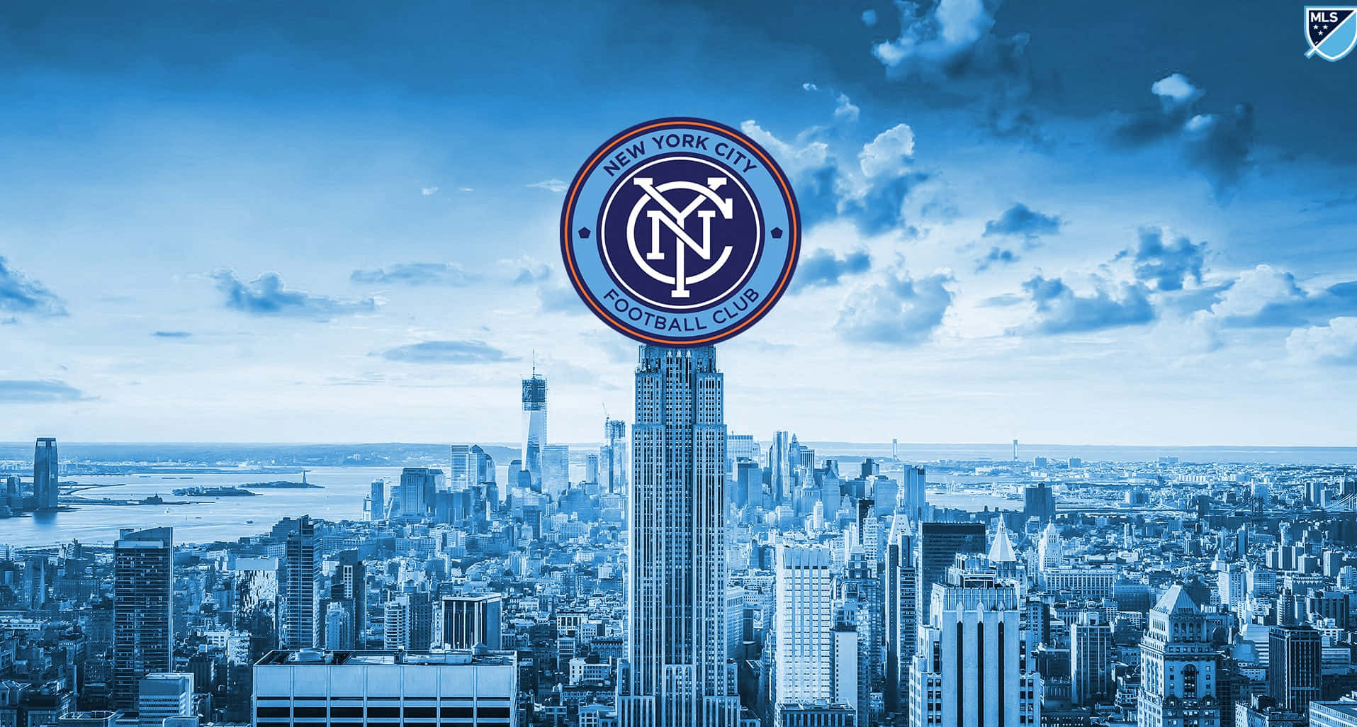 Amazing New York City Fc Logo Graphic Art Wallpaper