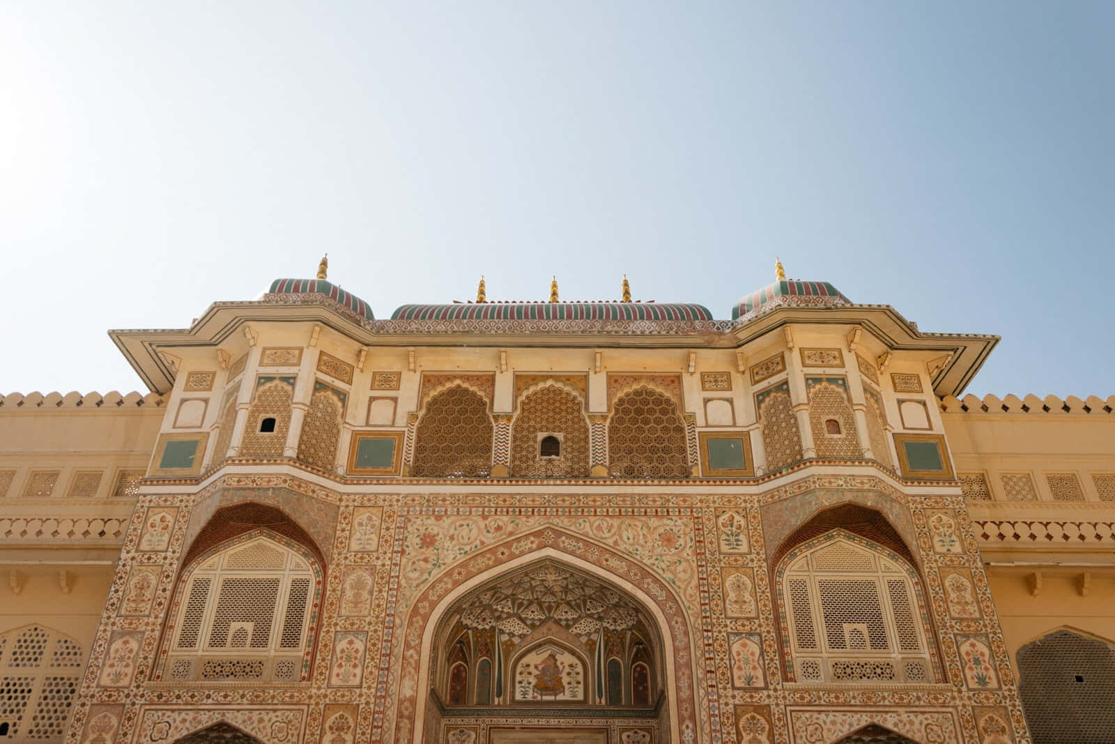 Amer Fort Built With White Marbles Wallpaper