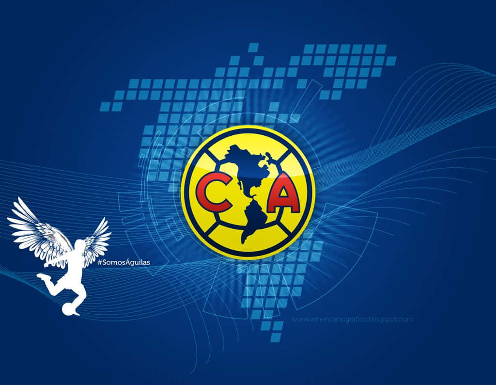 America First! Show Your Love For Club America And Wear The Colors Proud. Wallpaper