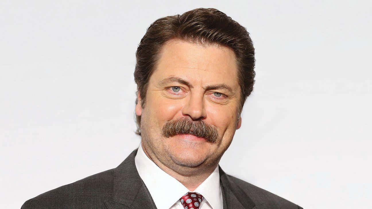 American Actor Nick Offerman Wallpaper