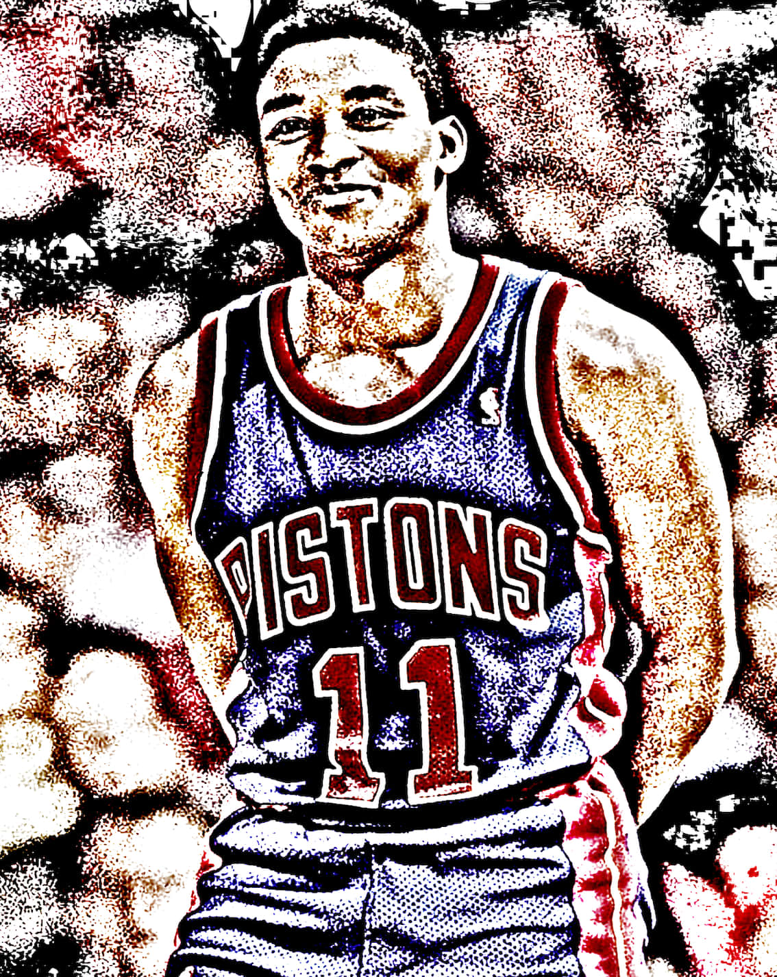 American Former Professional Basketball Player Isiah Thomas Artwork Wallpaper