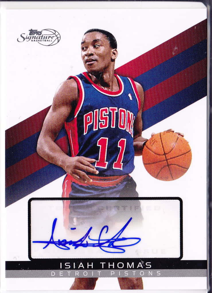 American Former Professional Basketball Player Isiah Thomas Autograph Wallpaper