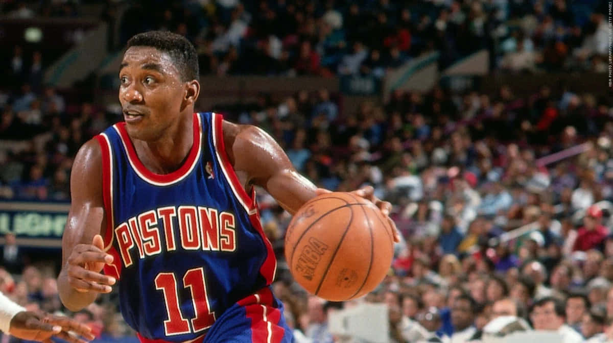 American Former Professional Basketball Player Isiah Thomas Nba Game Wallpaper