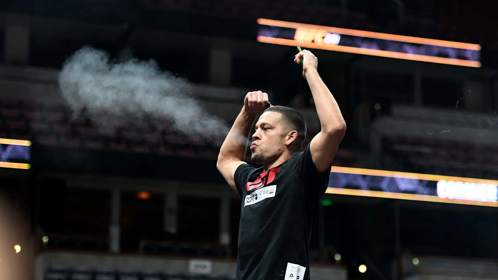 American Mixed Martial Artist Nate Diaz Open Workout Wallpaper