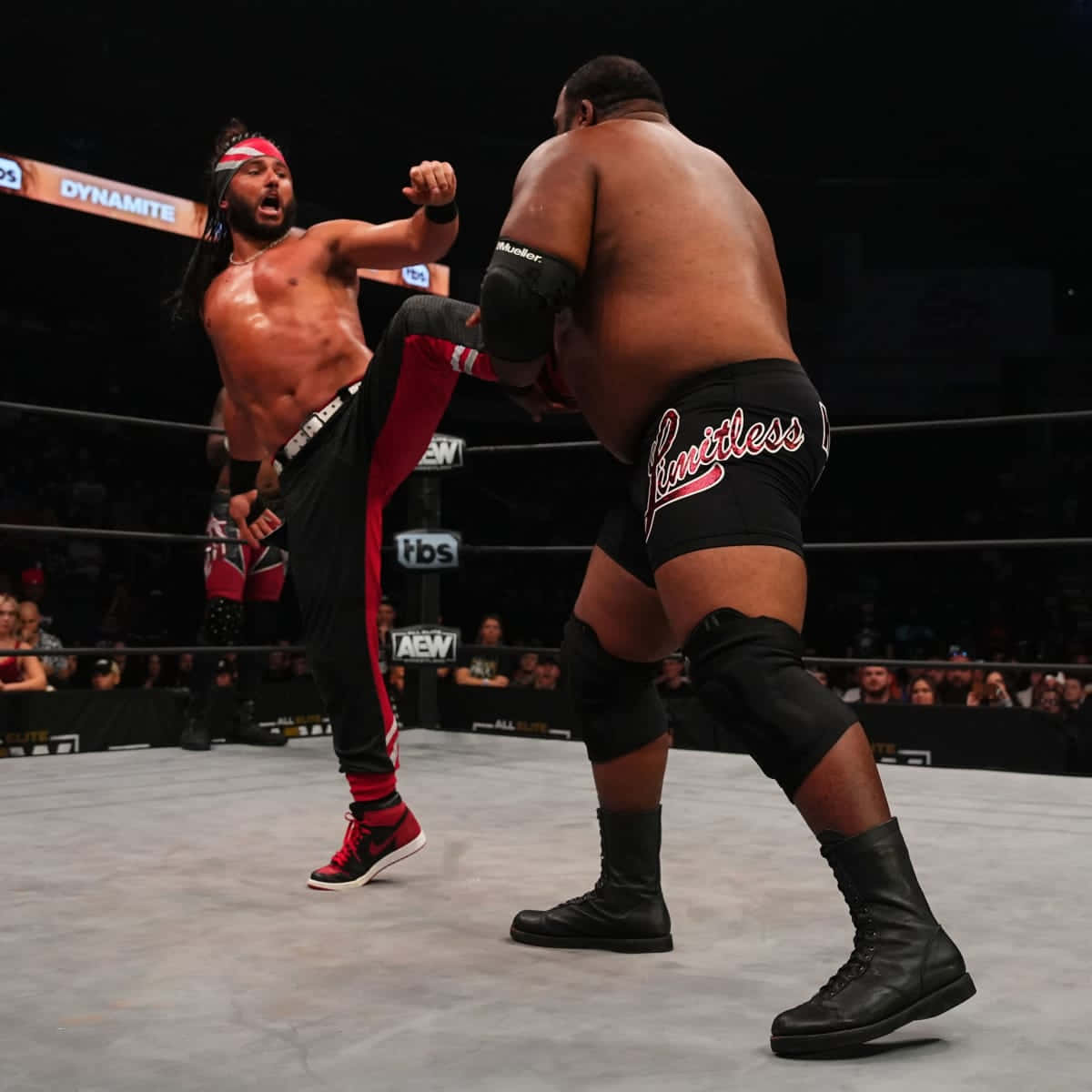 American Professional Wrestler Matt Jackson Against Keith Lee Wallpaper