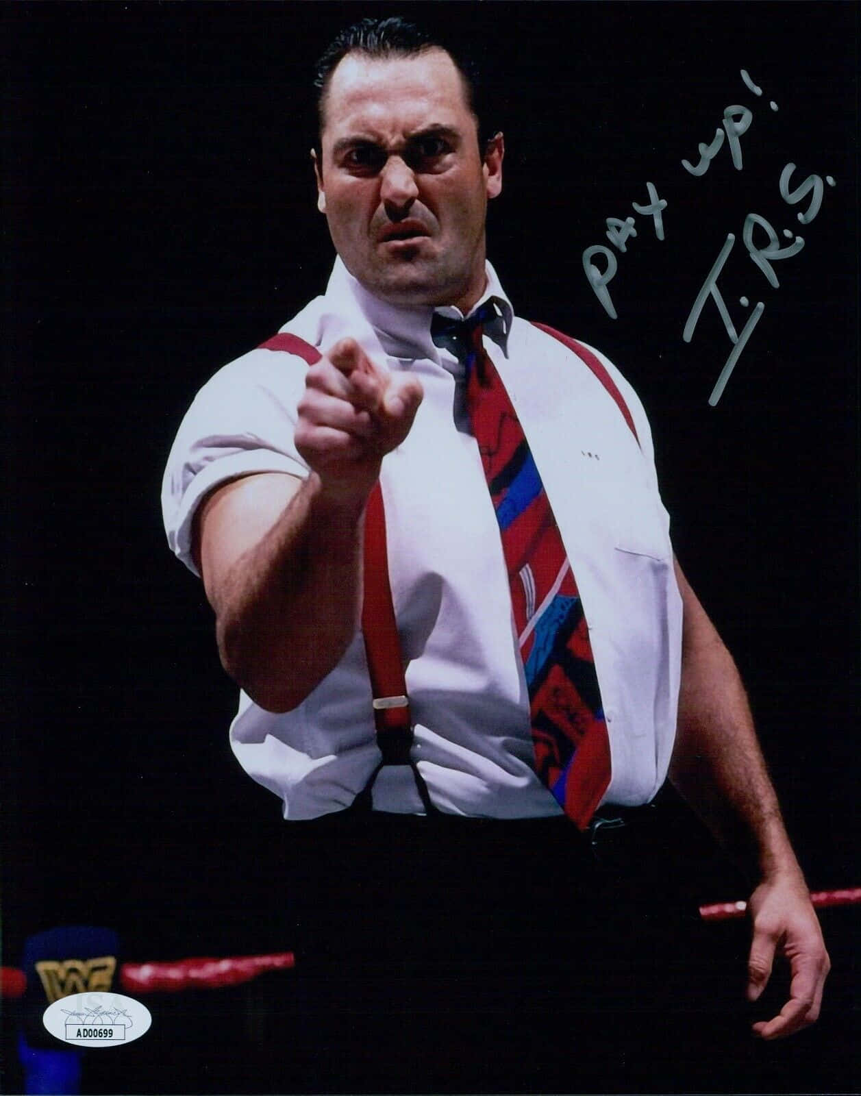 American Professional Wrestler Mike Rotunda Signed Portrait Wallpaper