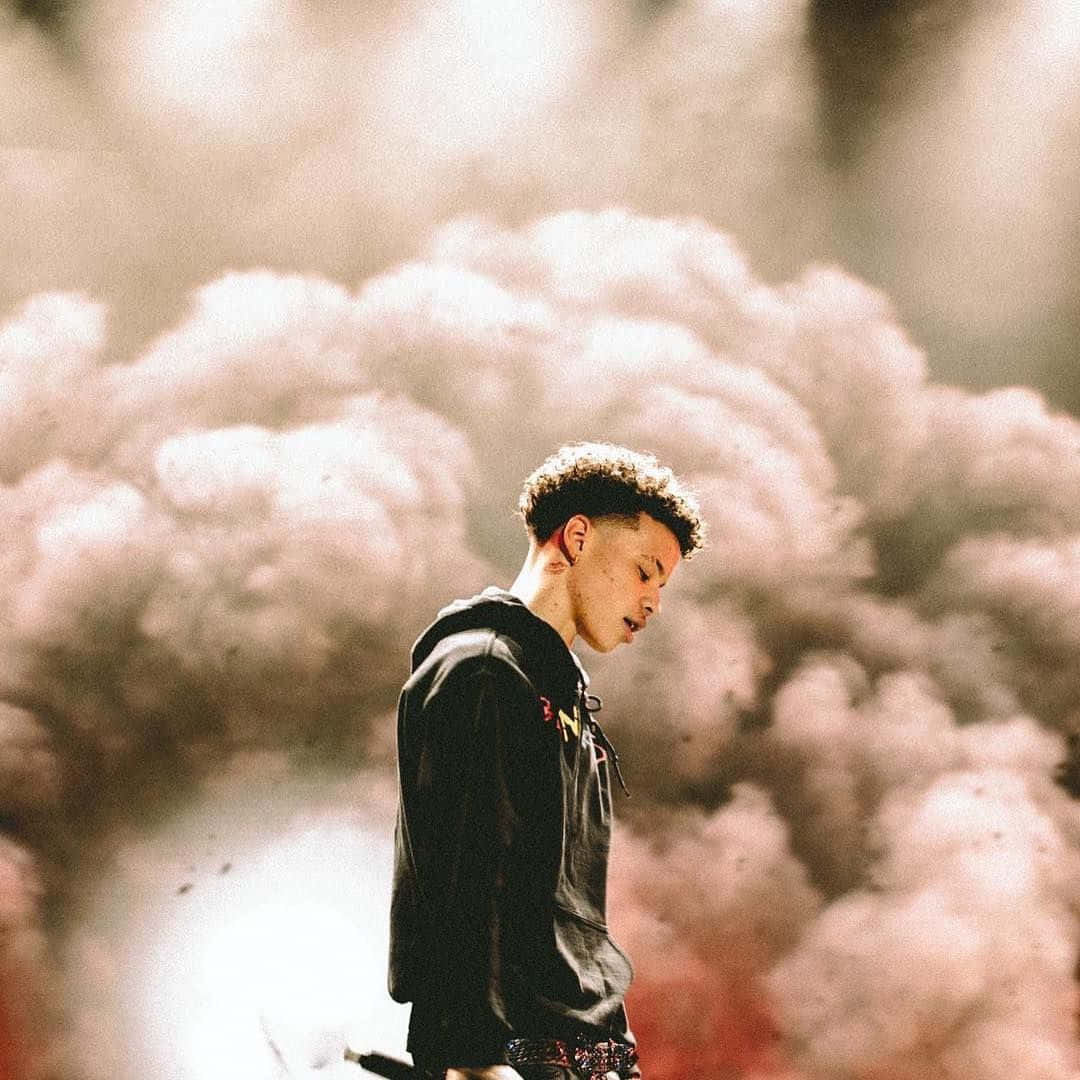 American Rapper Lil Mosey Performing On Stage. Wallpaper