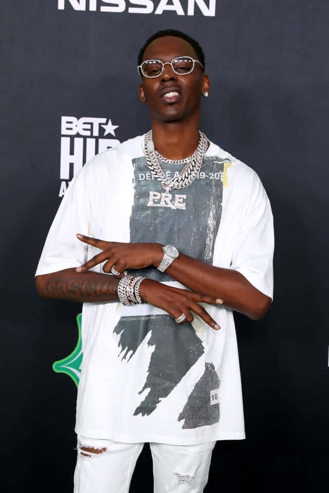 American Rapper Young Dolph 2019 Bet Hip Hop Awards Wallpaper