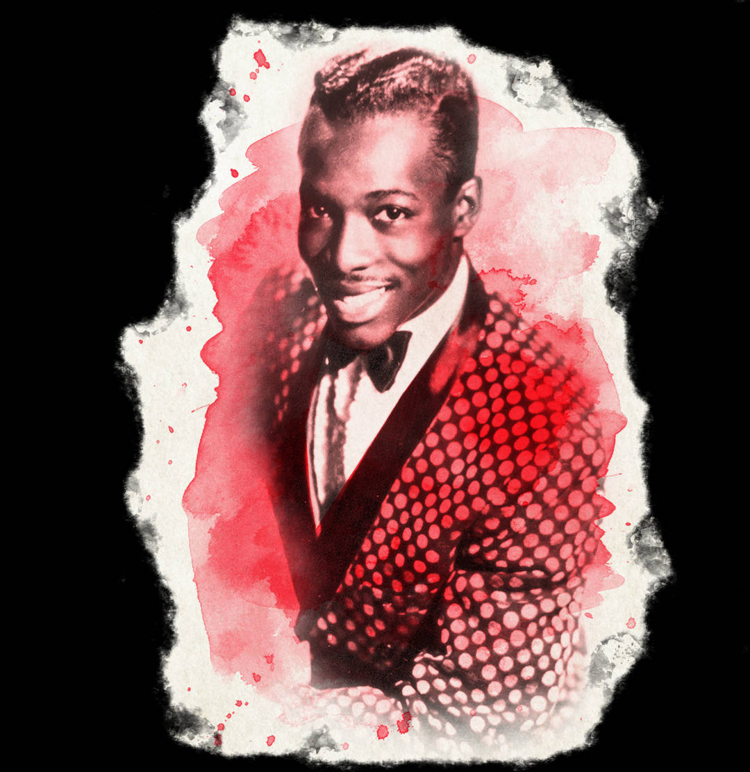 American Singer Wilson Pickett Graphic Portrait Wallpaper