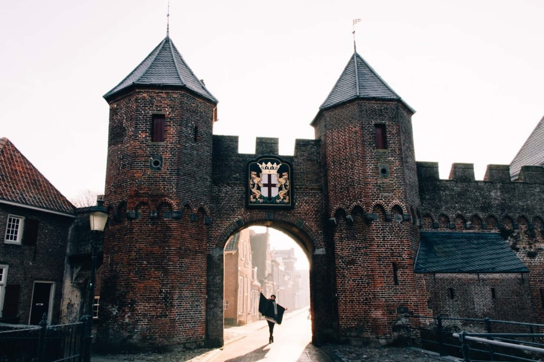 Amersfoort Medieval Gate Morning Light Wallpaper