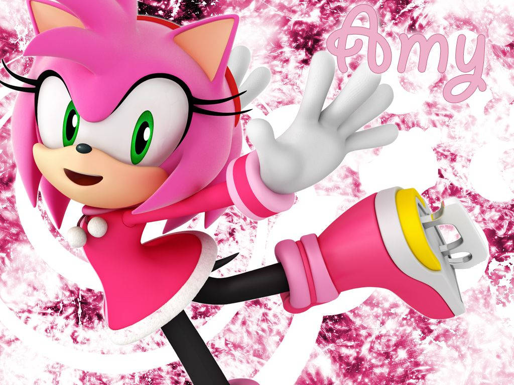 Amy Rose Ice Skating Wallpaper