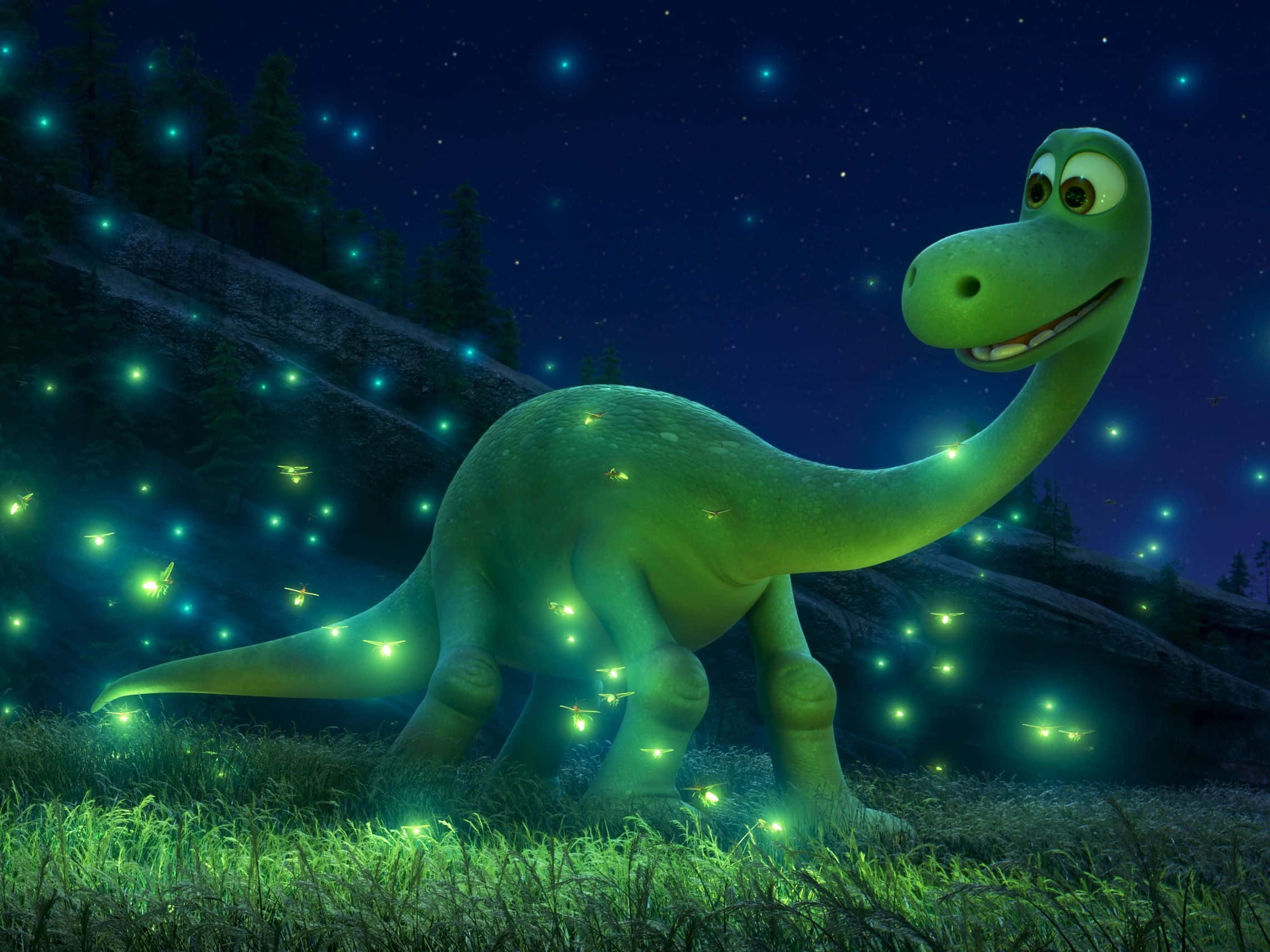 An Adorable Dinosaur Adorns This Cute Desktop Background Wallpaper