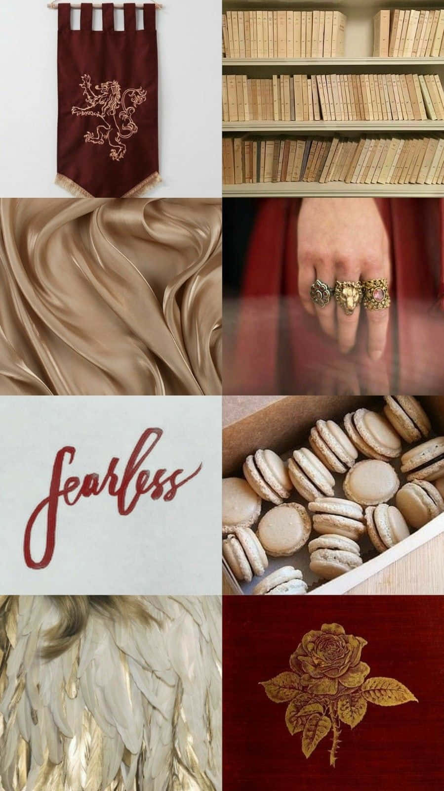 An Aesthetic Of Gryffindor Courage Wallpaper