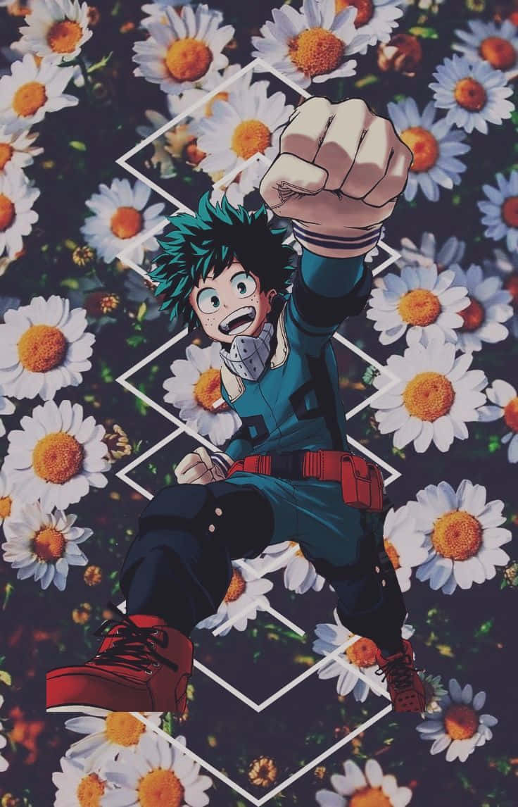 An Aesthetic Portrait Of My Hero Academia's All Might / Deku Wallpaper