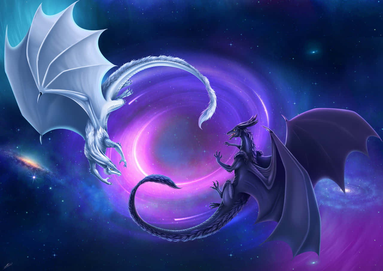 An Ancient And Wise Mystical Dragon Wallpaper