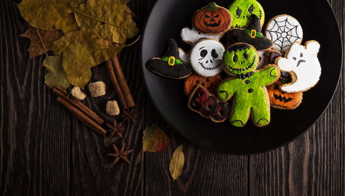 An Assortment Of Halloween Treats Wallpaper