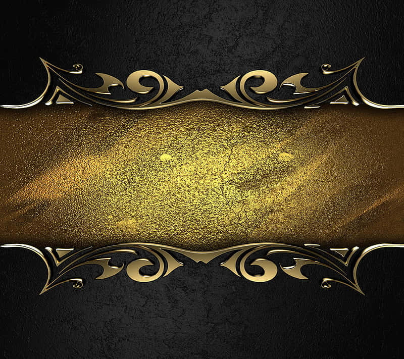 An Elegant Combination Of Black And Gold Wallpaper