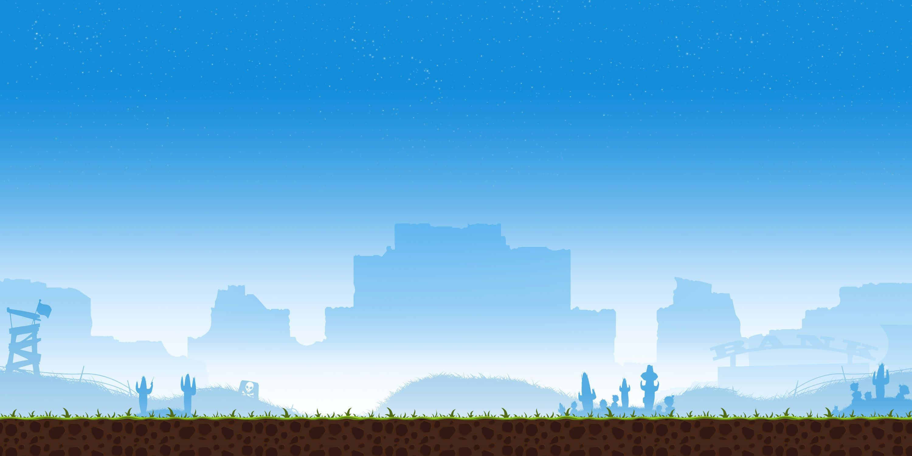 An Enigmatic Journey Through A Pixel World Wallpaper