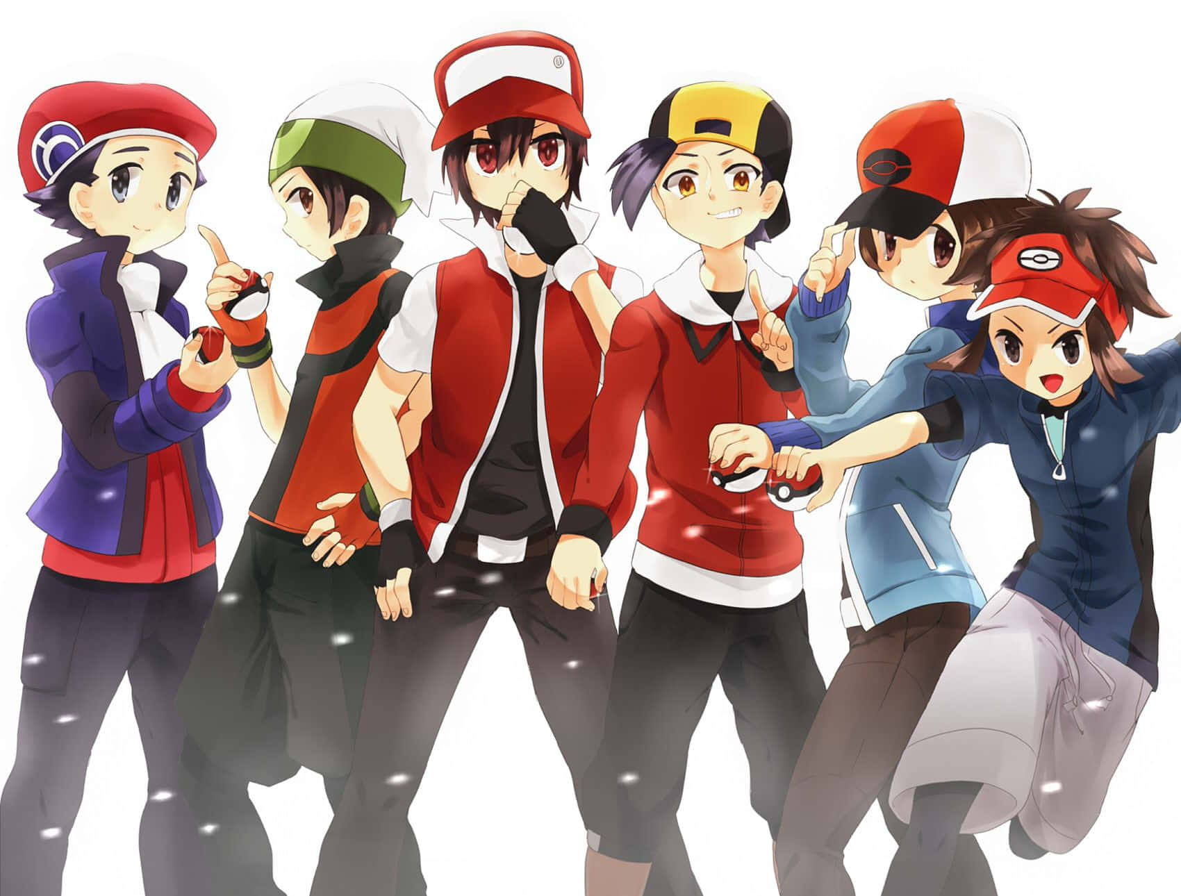 An Ensemble Of Pokemon Characters Assembled For An Epic Adventure Wallpaper