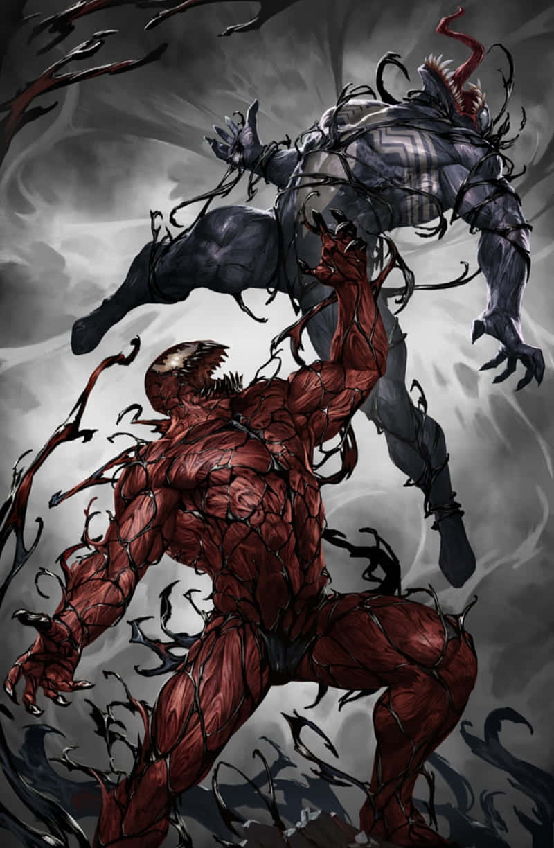 An Epic Battle - Venom Vs Carnage Wallpaper