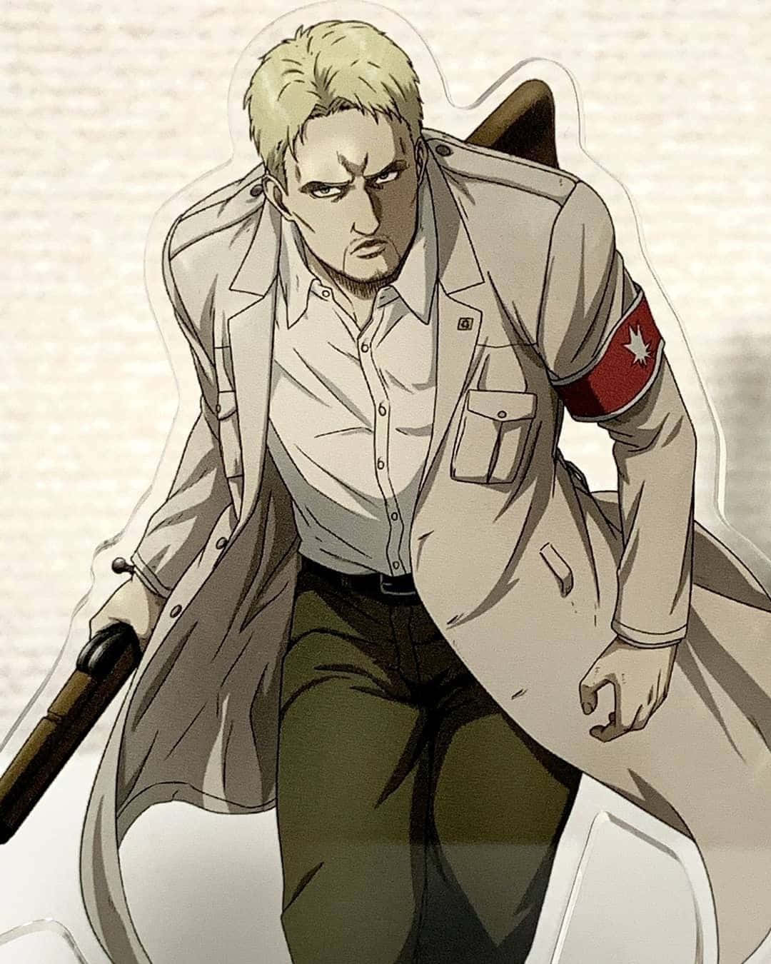 An Exuberant Portrait Of Reiner Braun, From Attack On Titan. Wallpaper