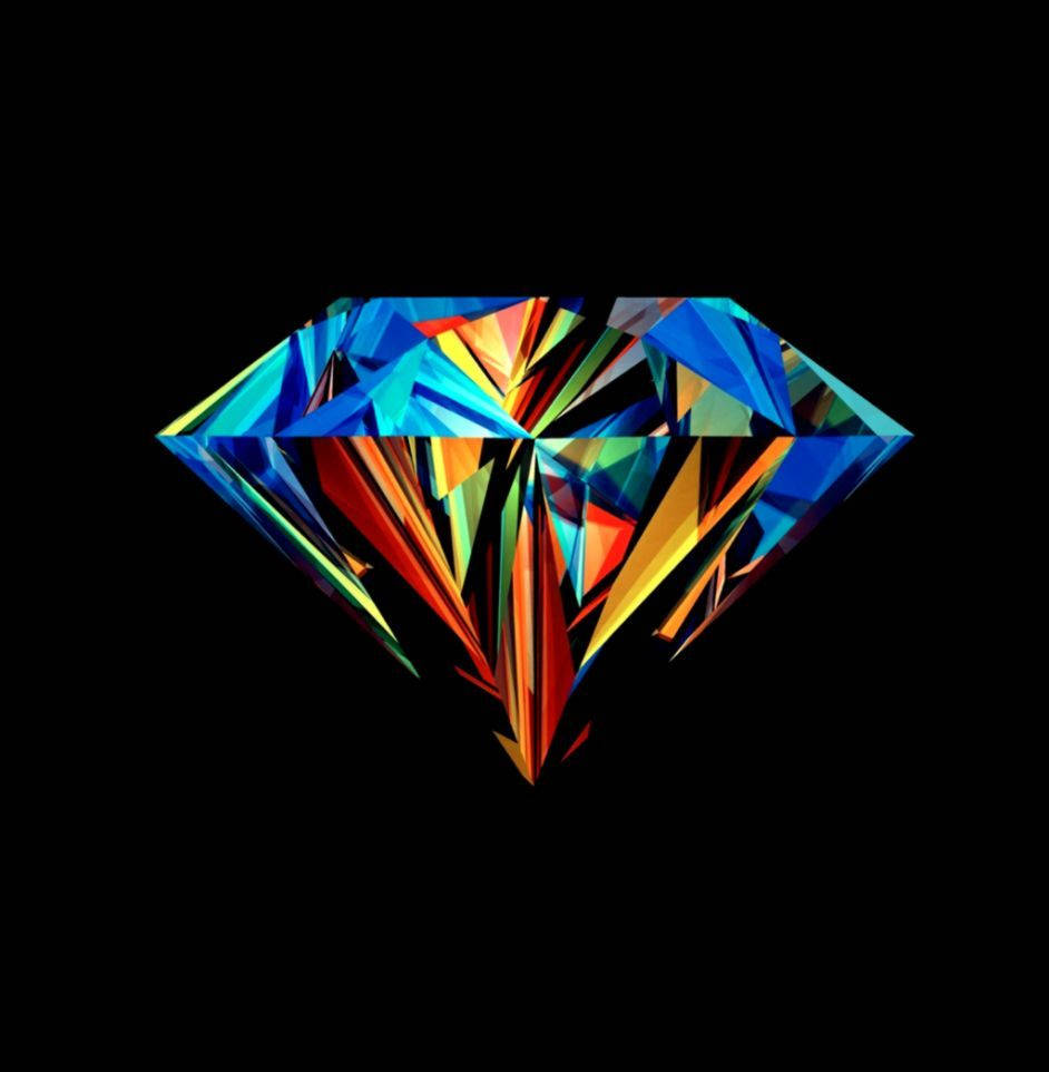 An Eye-catching And Cool 3d Diamond Wallpaper