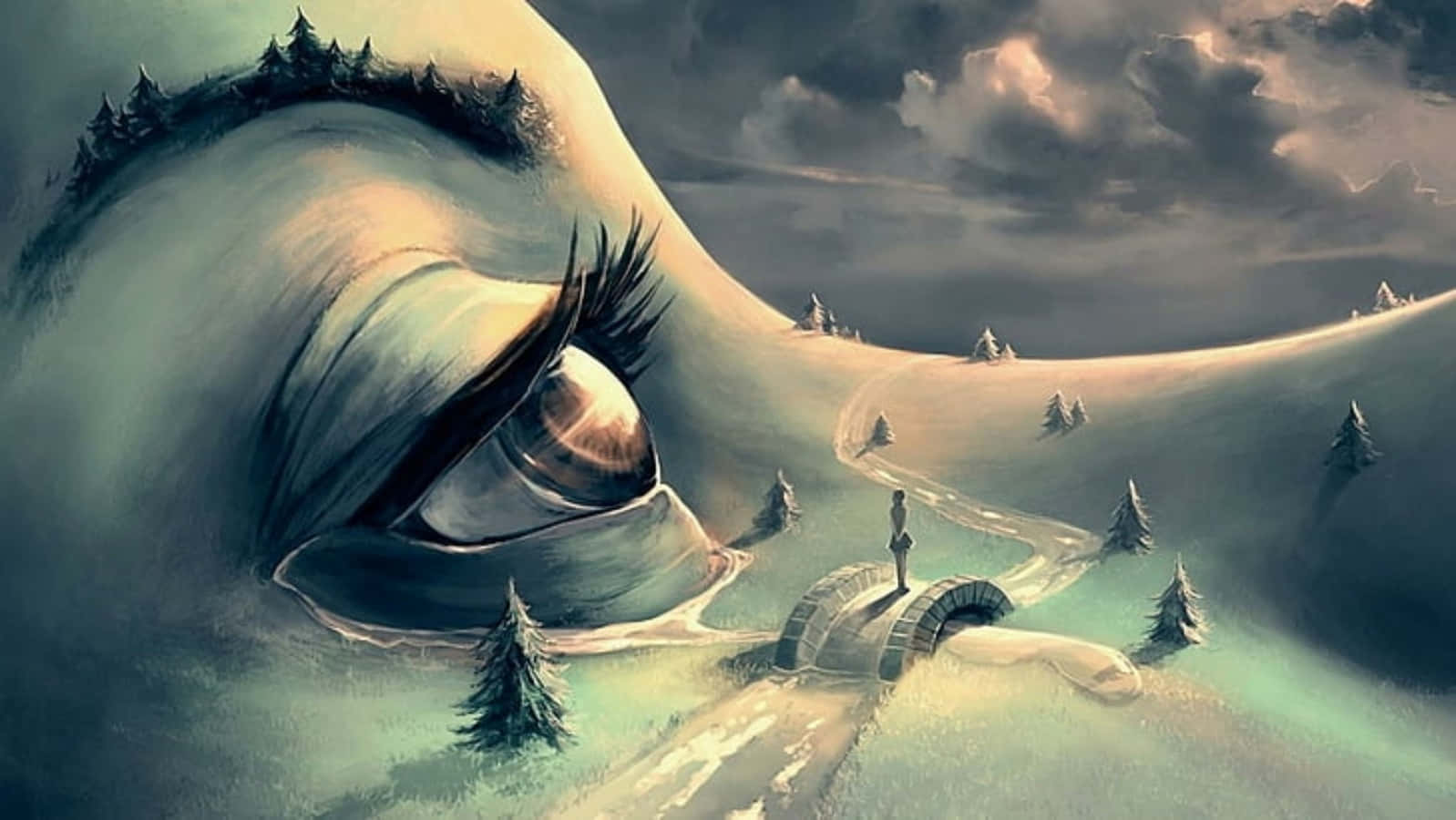 An Imaginative, Surrealistic Scene Wallpaper