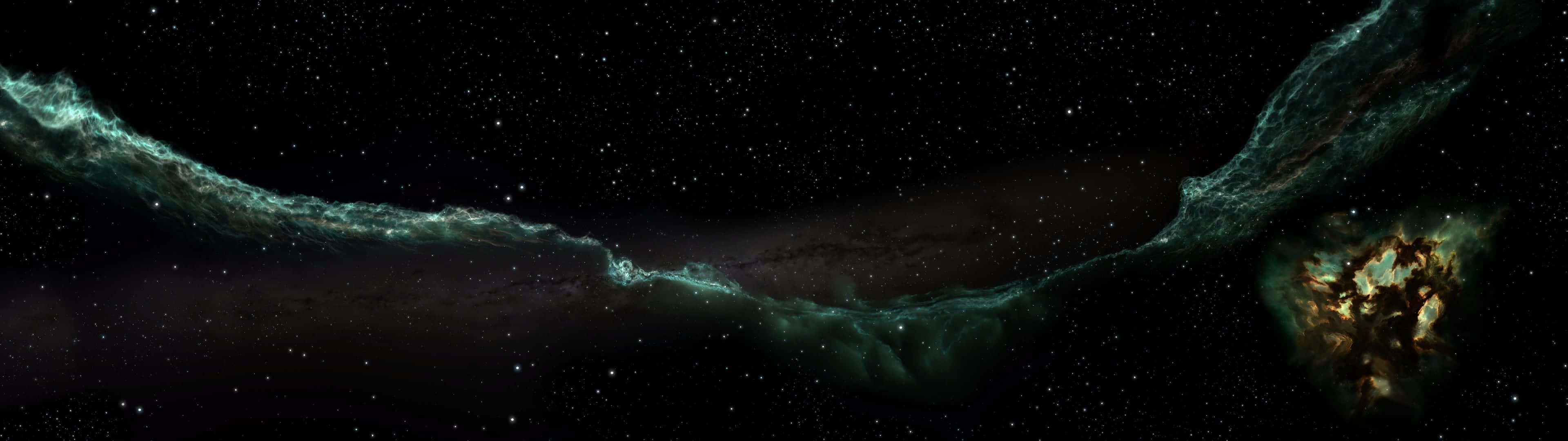 An Incredible View Of A Galactic Nebula Wallpaper