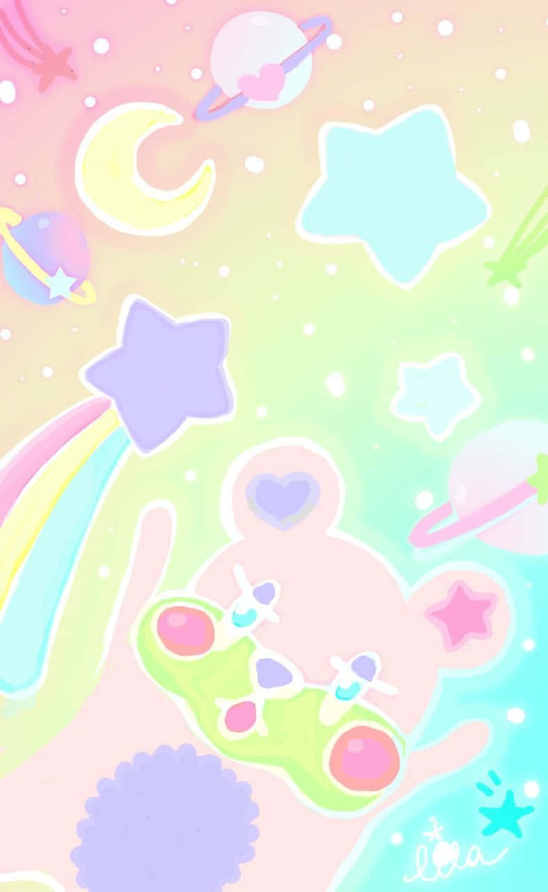 An Inspirational Pastel Kawaii Landscape Wallpaper