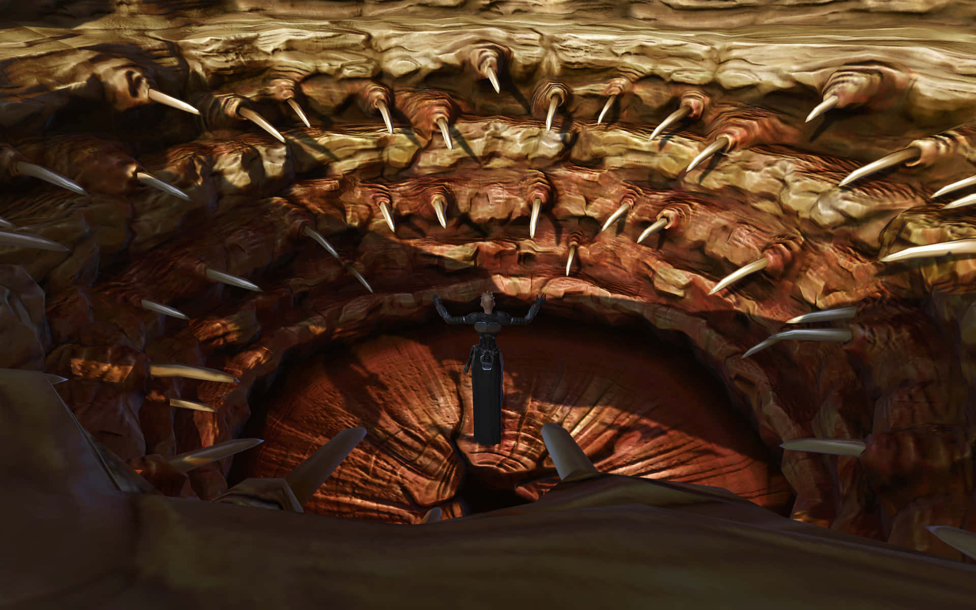 An Unassuming View Of A Subterranean Sarlacc Pit Wallpaper