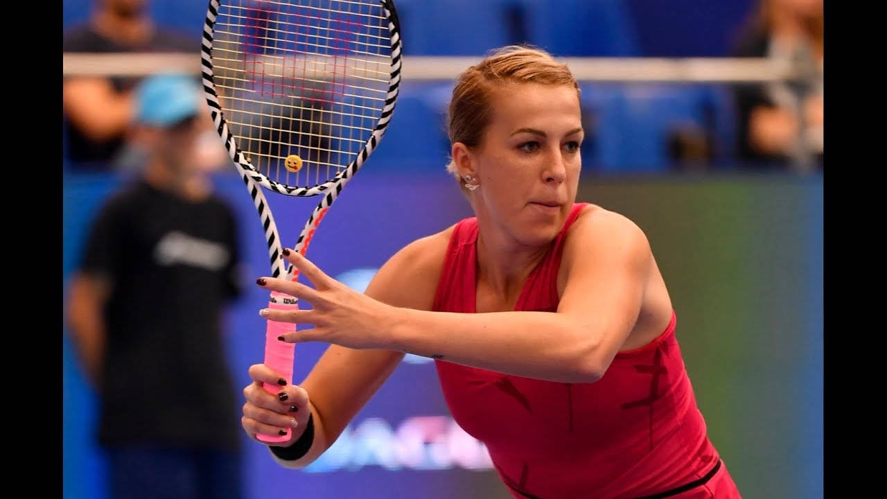 Anastasia Pavlyuchenkova Aiming Shot Wallpaper